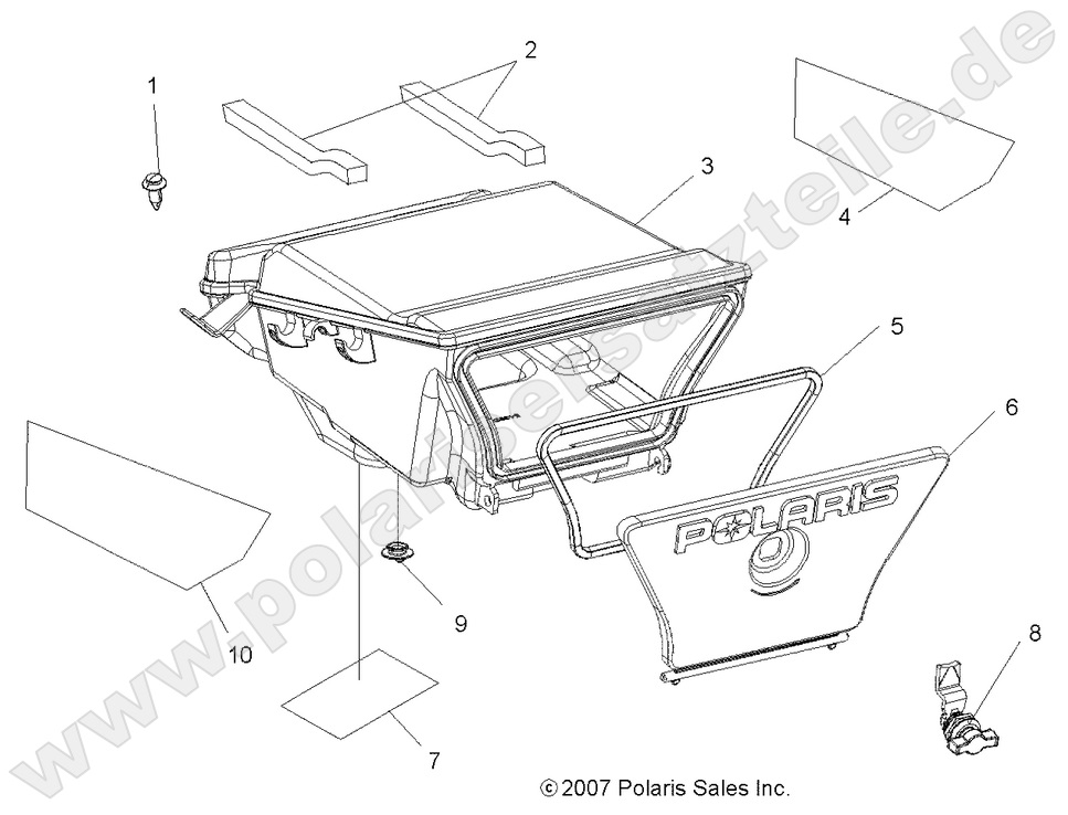 BODY, REAR STORAGE BOX BODY, REAR STORAGE BOX