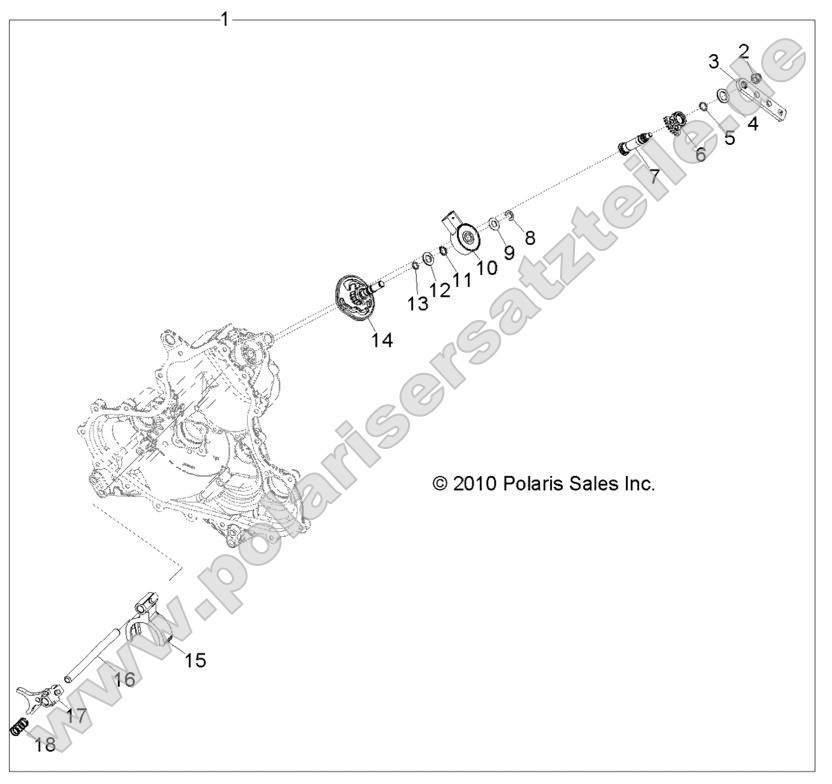 Drive Train, Main Gearcase Shift Forks