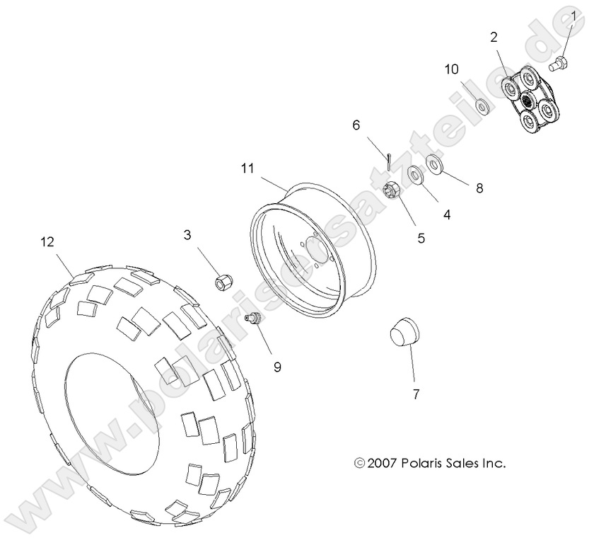 WHEEL, REAR WHEEL, REAR