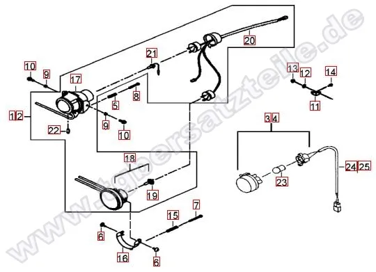 Scheinwerfer - Blinker vorne