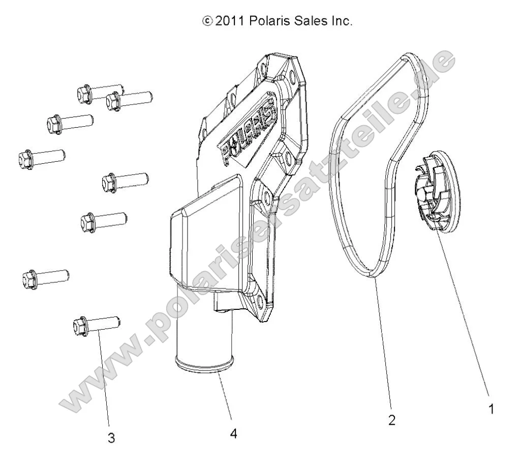 Engine, Waterpump Impeller and Cover