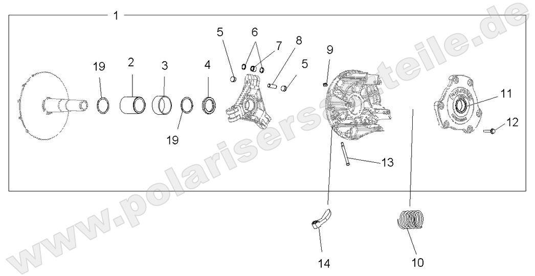 DRIVE TRAIN, PRIMARY CLUTCH DRIVE TRAIN, PRIMARY CLUTCH