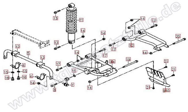 Federbein hinten Federbein hinten