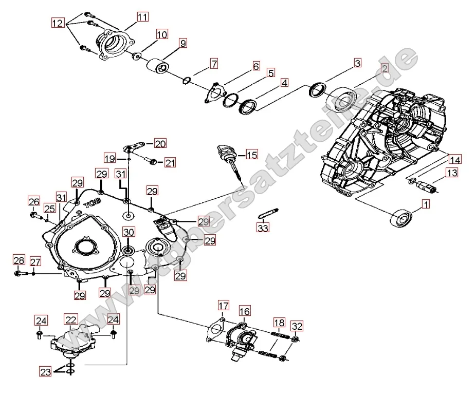 Wasserpumpe - Tachoantrieb Wasserpumpe - Tachoantrieb