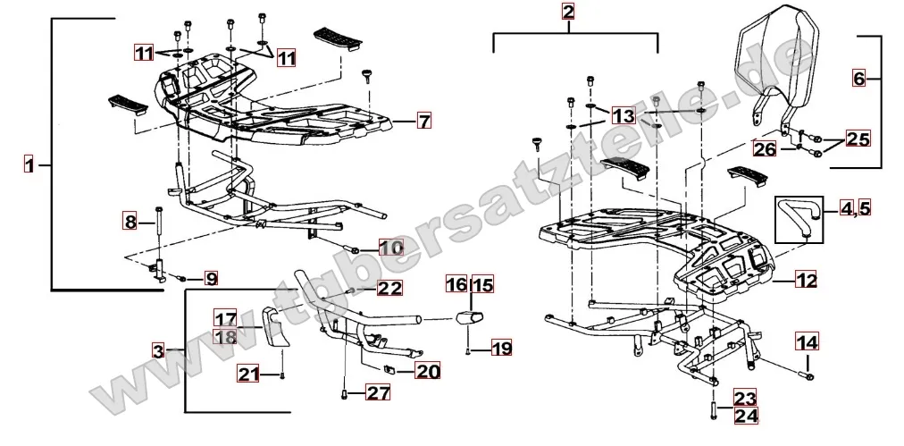 Gepäckträger Plastik