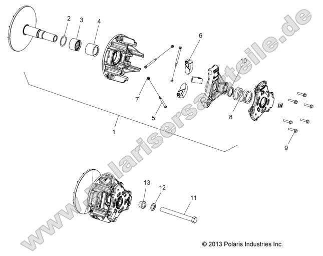 Drive Train, Primary Clutch Drive Train, Primary Clutch