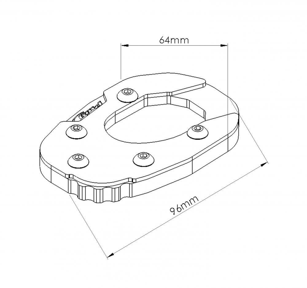 Puig Seitenständer Verbreiterung - KTM Adventure / Super Adventure | Husqvarna Norden