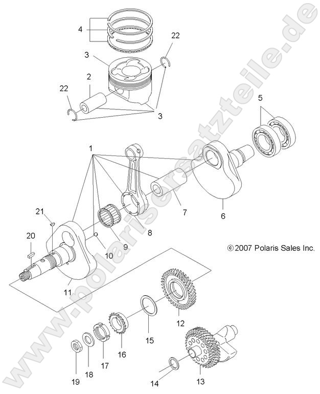 ENGINE, CRANKSHAFT and PISTON