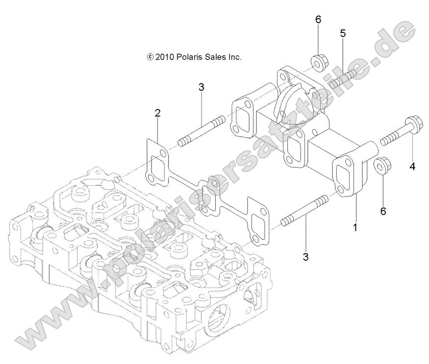 Engine, Exhaust Manifold