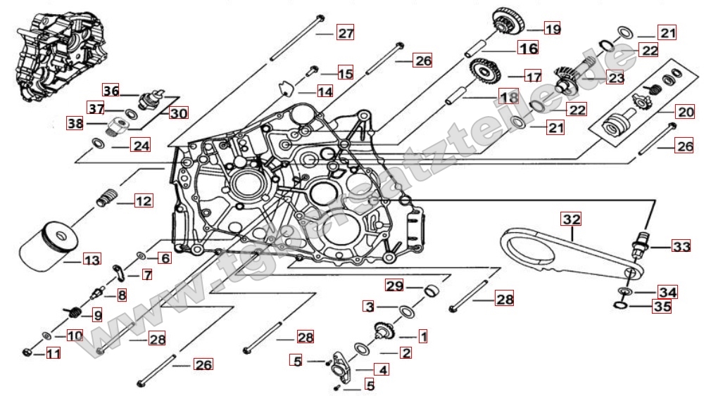 Motorgehäuse links 1