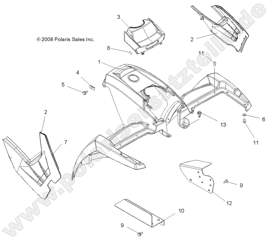BODY, FRONT CAB BODY, FRONT CAB