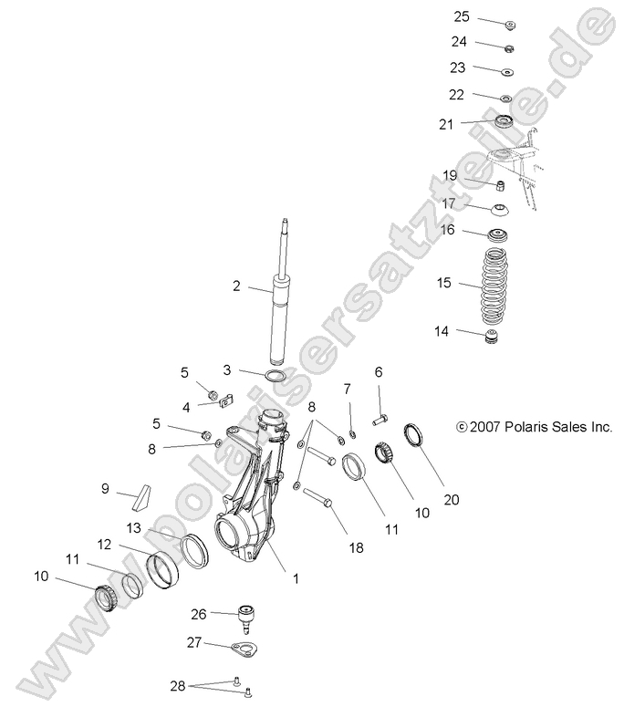 SUSPENSION, FRONT STRUT
