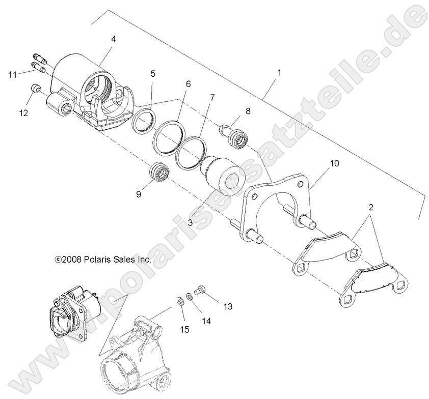 BRAKES, REAR CALIPER BRAKES, REAR CALIPER