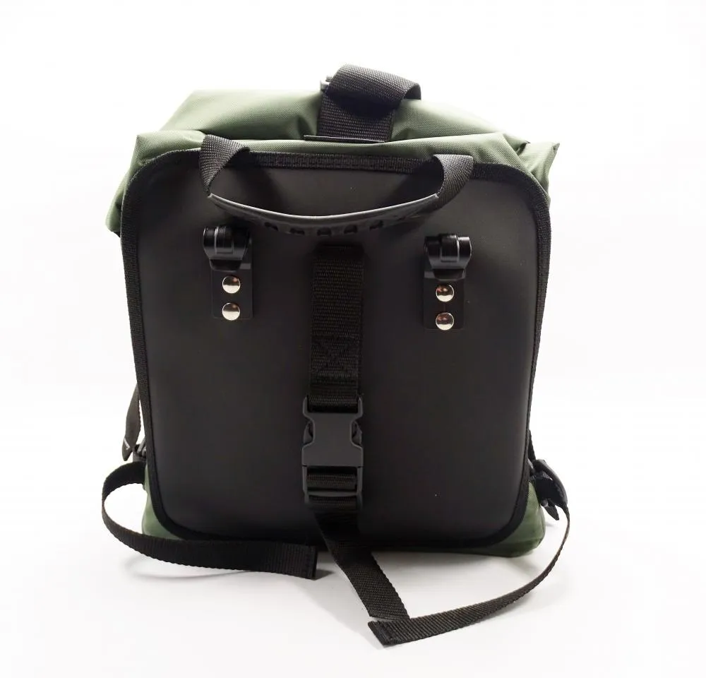 Fantic Original Caballero Satteltasche grün - Caballero Scrambler 125 / 250 / 500