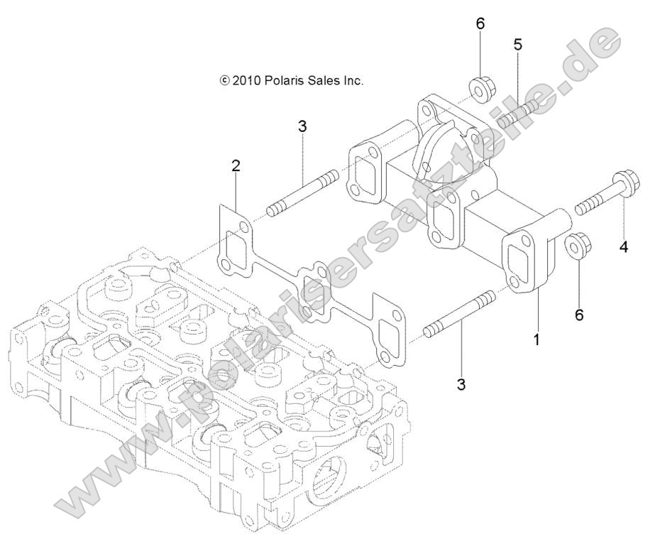 Engine, Exhaust Manifold