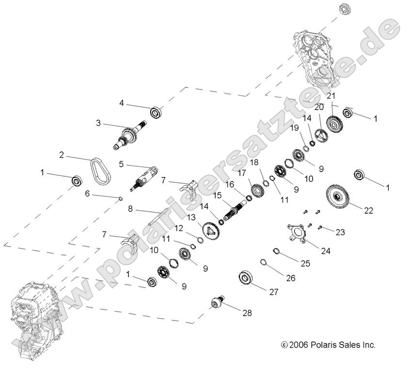 Drive Train, Main Gearcase internal