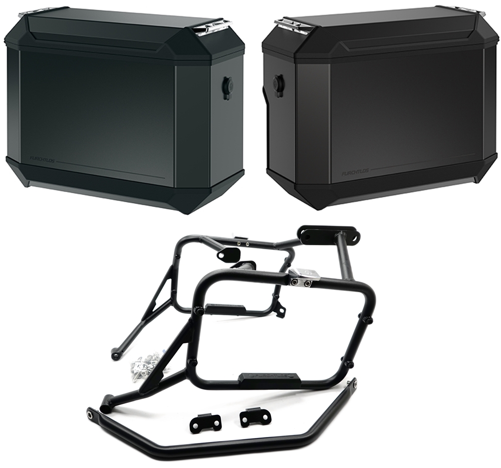 Furchtlos RANGER OFFSET Seitenkofferträger inkl. Seitenkoffer Set anthrazit - KTM 790 Adventure 2021- / 890 Adventure Furchtlos RANGER OFFSET Seitenkofferträger inkl. Seitenkoffer Set anthrazit - KTM 790 Adventure 2021- / 890 Adventure