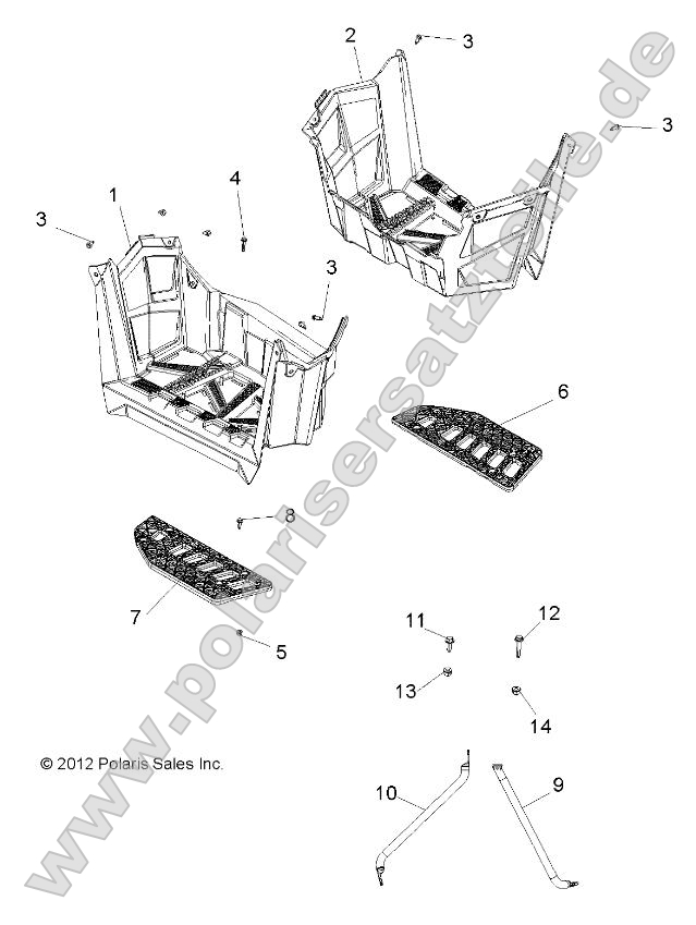 Body, Footwells Body, Footwells