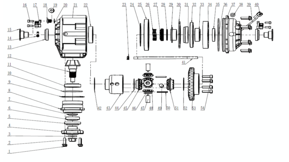 Differentialgetriebe hinten - Nr.2