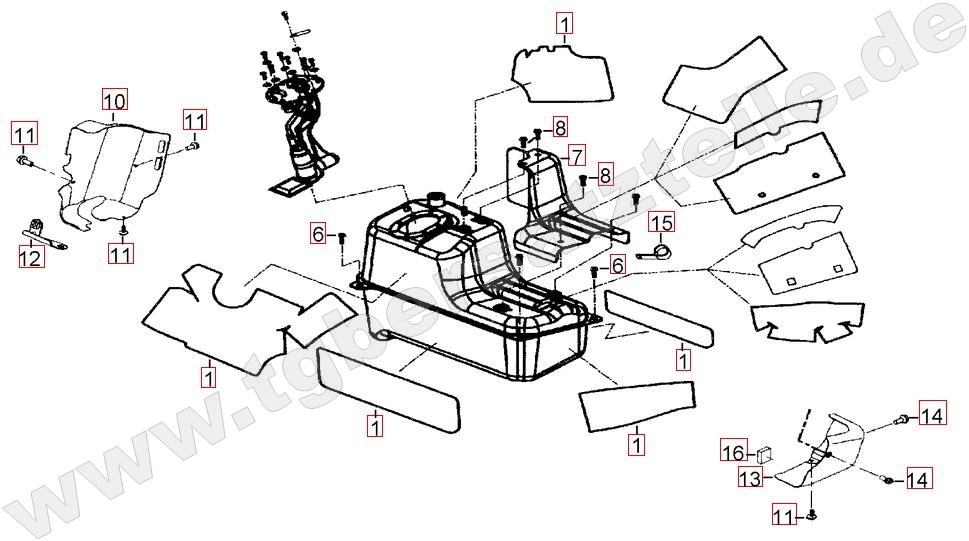 Hitzeschutz f. Benzintank
