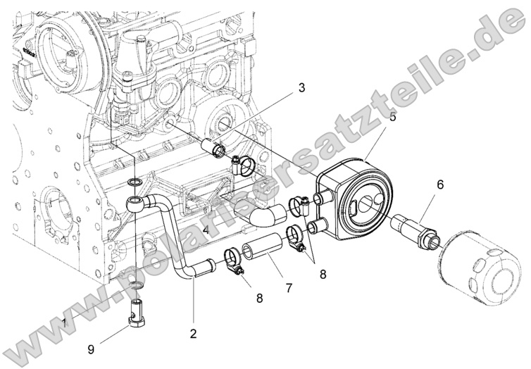 Engine, Oil Cooling System