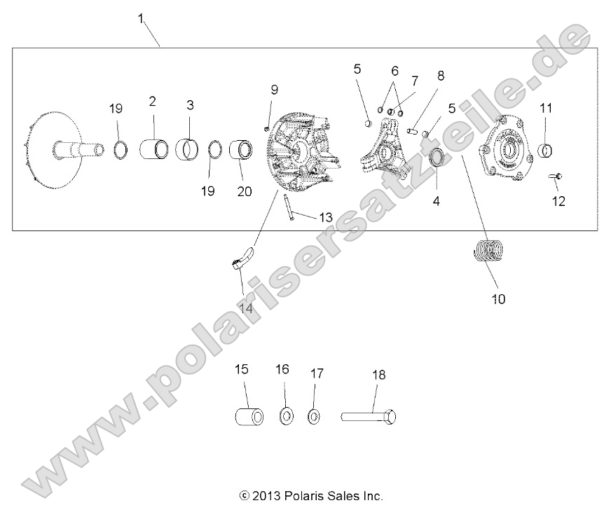 Drive Train, Primary Clutch Drive Train, Primary Clutch