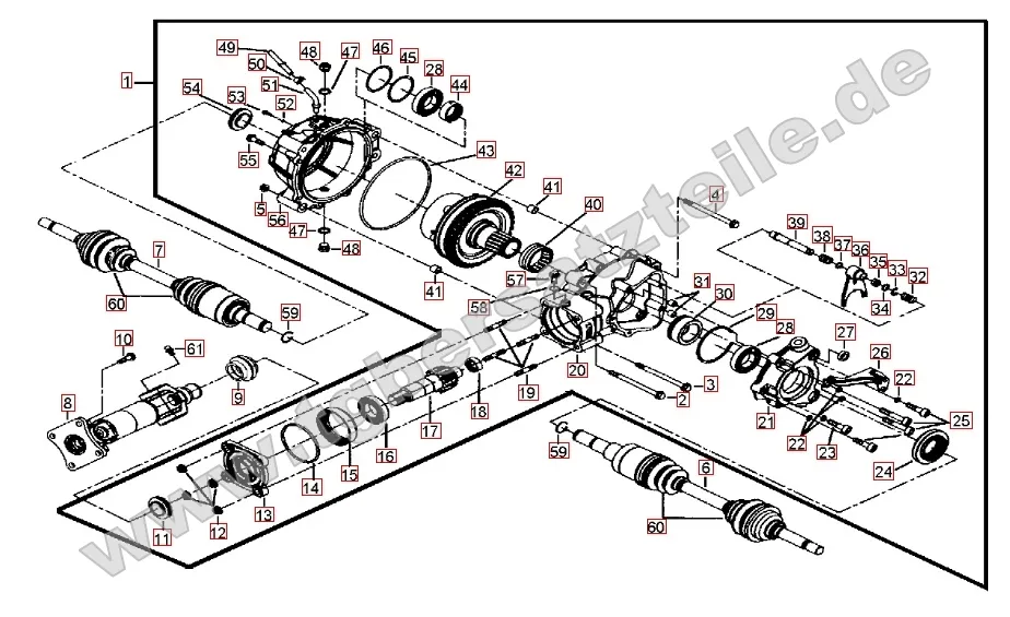 Differenzial hinten Differenzial hinten