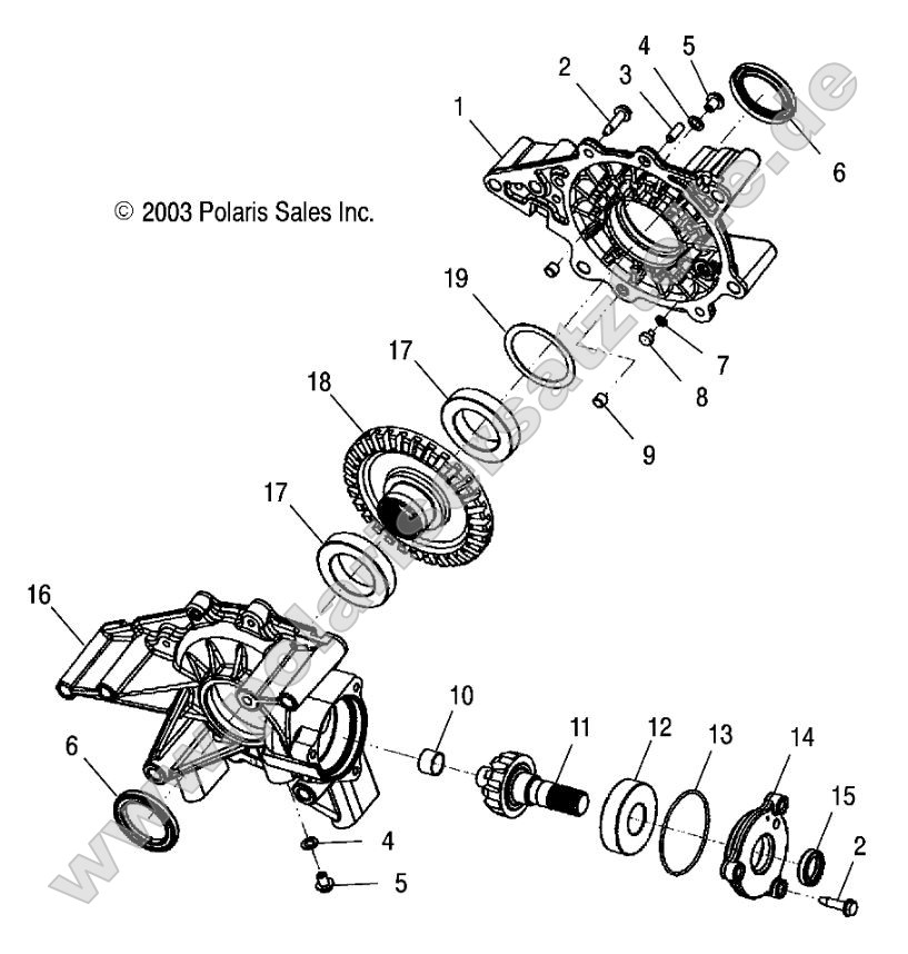 Rear Gearcase Rear Gearcase
