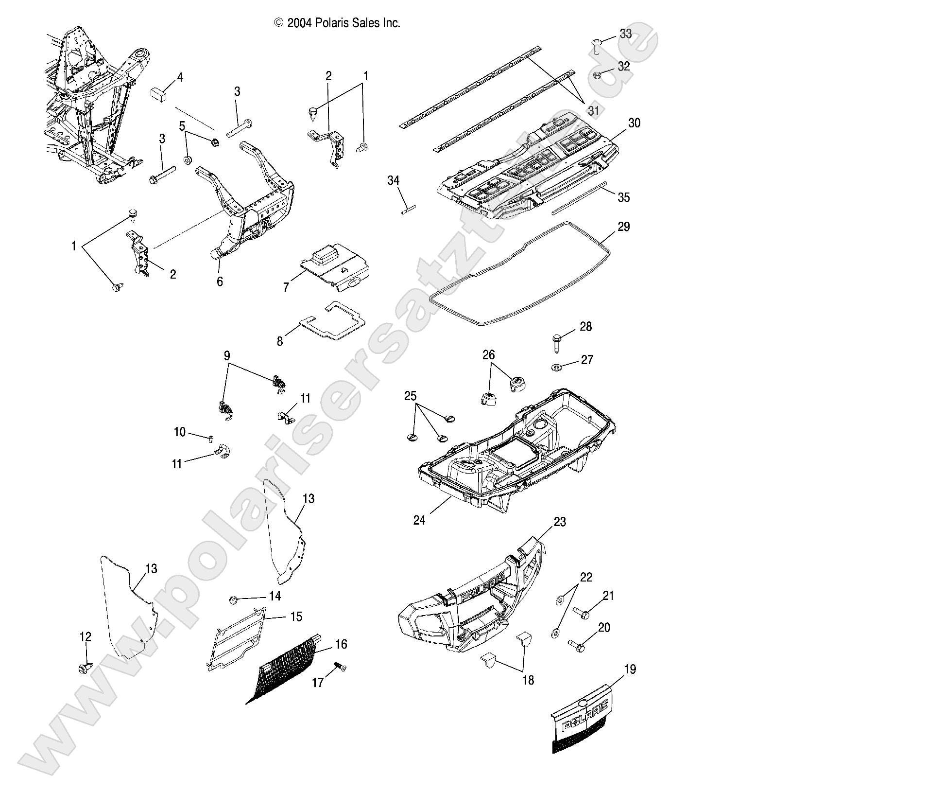 FRONT STORAGE and BUMPER MOUNTING