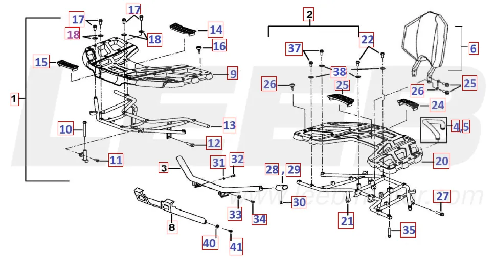 Gepäckträger vo.u. hi