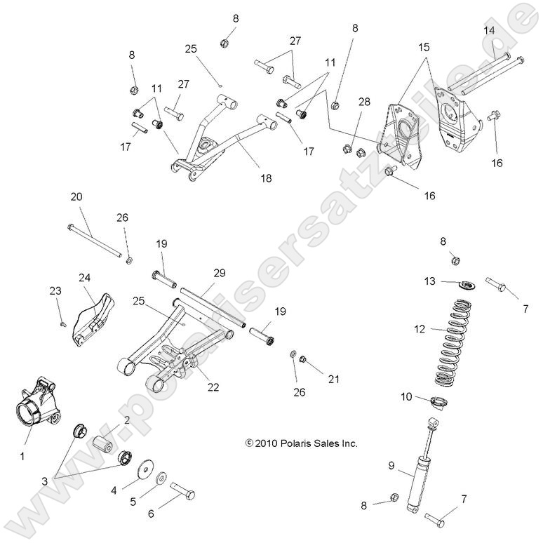 SUSPENSION, REAR SUSPENSION, REAR