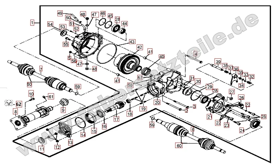 Differenzial hinten Differenzial hinten