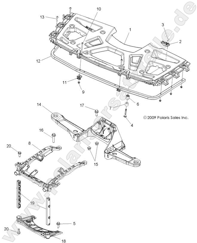 BODY, FRONT RACK and SUPPORTS BODY, FRONT RACK and SUPPORTS