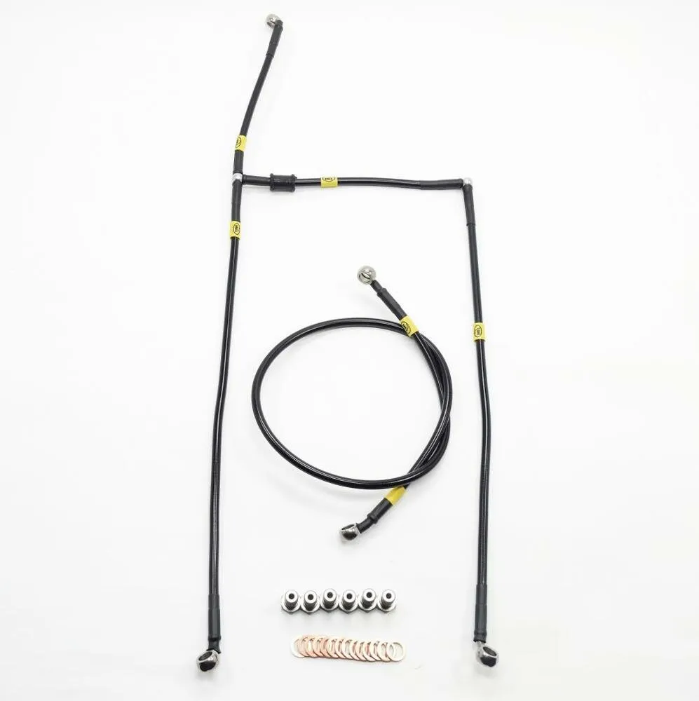 HEL Racing Stahlflex Bremsleitung Set schwarz ohne ABS Suzuki GSX-R 1000 /R 17-