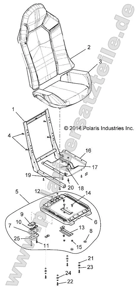 Body, Seat Asm. and Slider Body, Seat Asm. and Slider