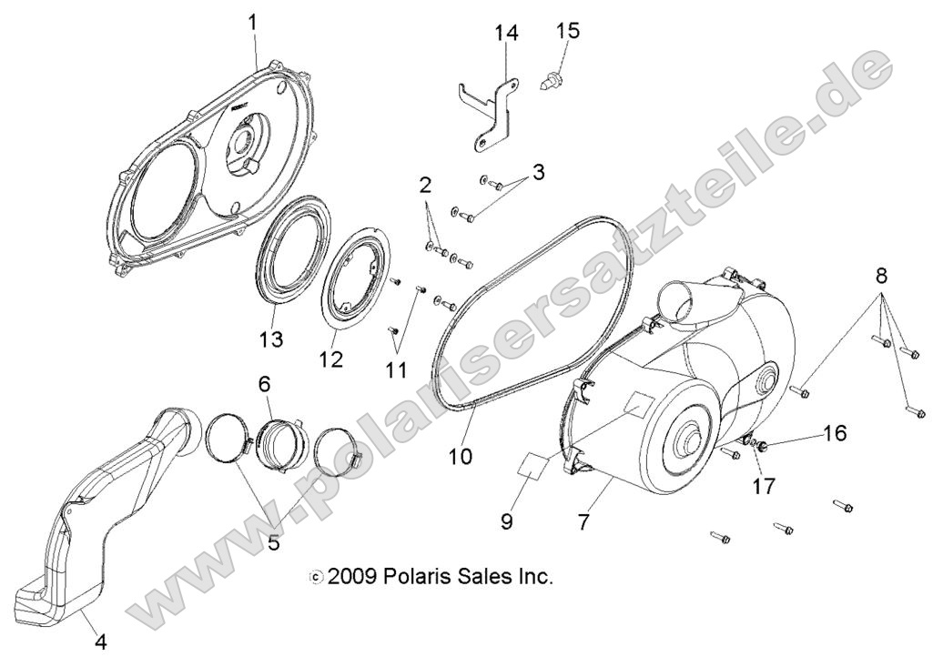 DRIVE TRAIN, CLUTCH COVER