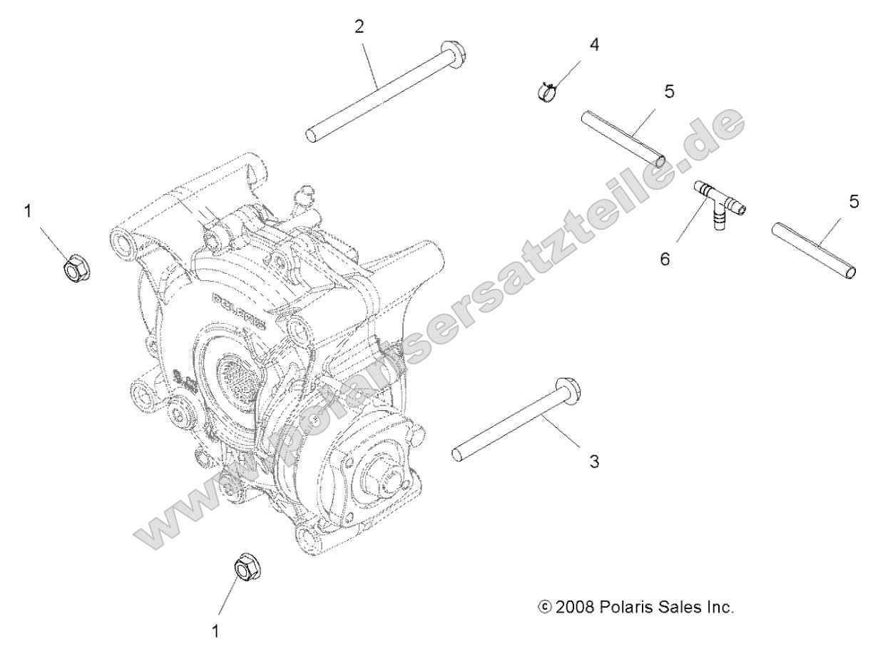 Drive Train, Gearcase Mounting, Rear