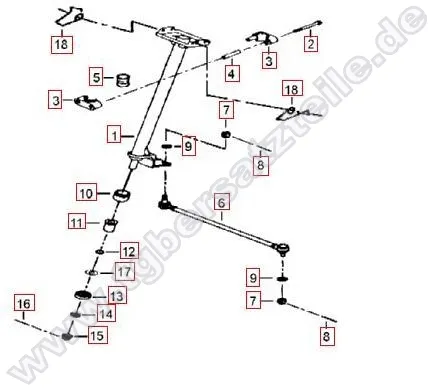 Lenksäule-Spurstange Lenksäule-Spurstange