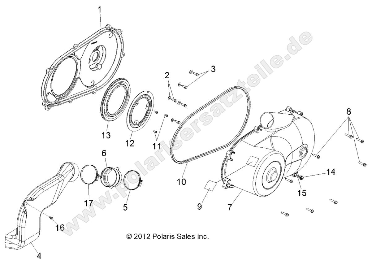 Drive Train, Clutch Cover