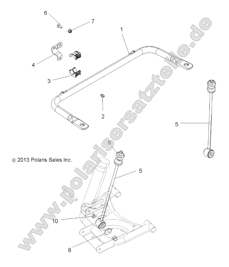 Suspension, Stabilizer Bar, Rear