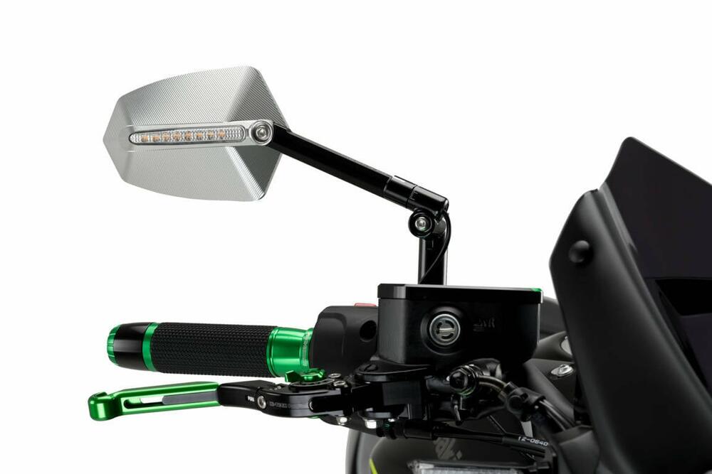 PUIG SPIEGEL MOD. GTI HOMOLOG. RECHTS C/SCHWARZ-ALU - 015ND