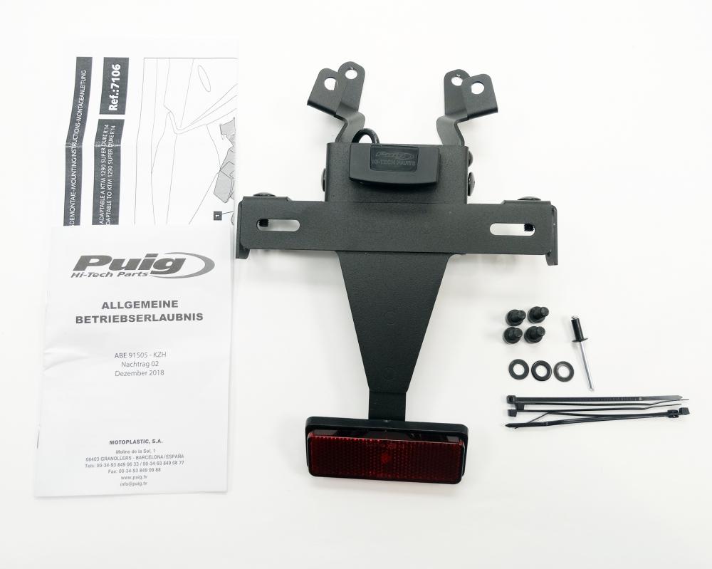 Puig Kennzeichenhalter Set KTM Superduke R 1290 2014-19