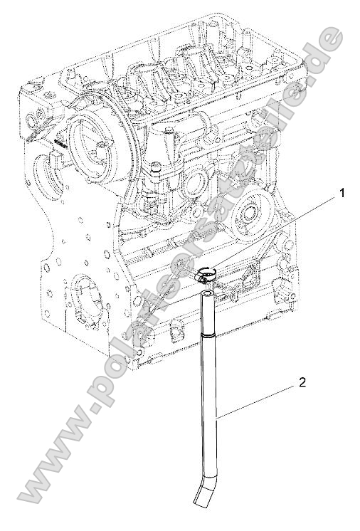 Engine, Water Blow By Hose