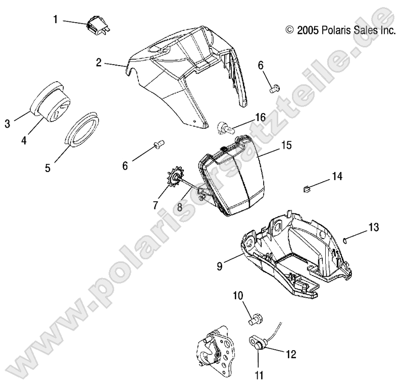 HEADLIGHT POD and SPEEDOMETER HEADLIGHT POD and SPEEDOMETER