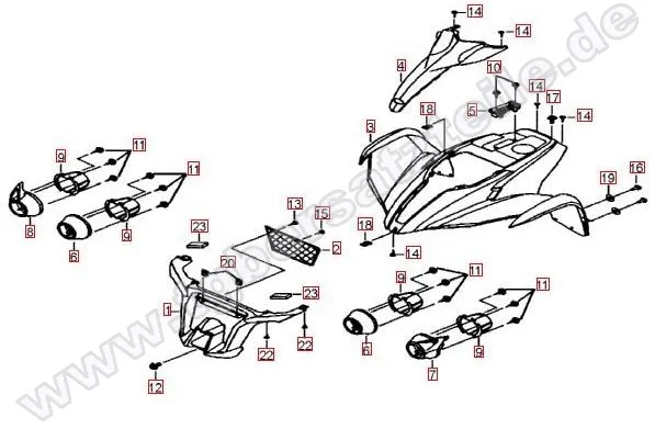Frontverkleidung-Tankabdeckung Frontverkleidung-Tankabdeckung