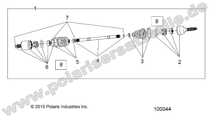 Drive Train, Front Half Shaft Drive Train, Front Half Shaft