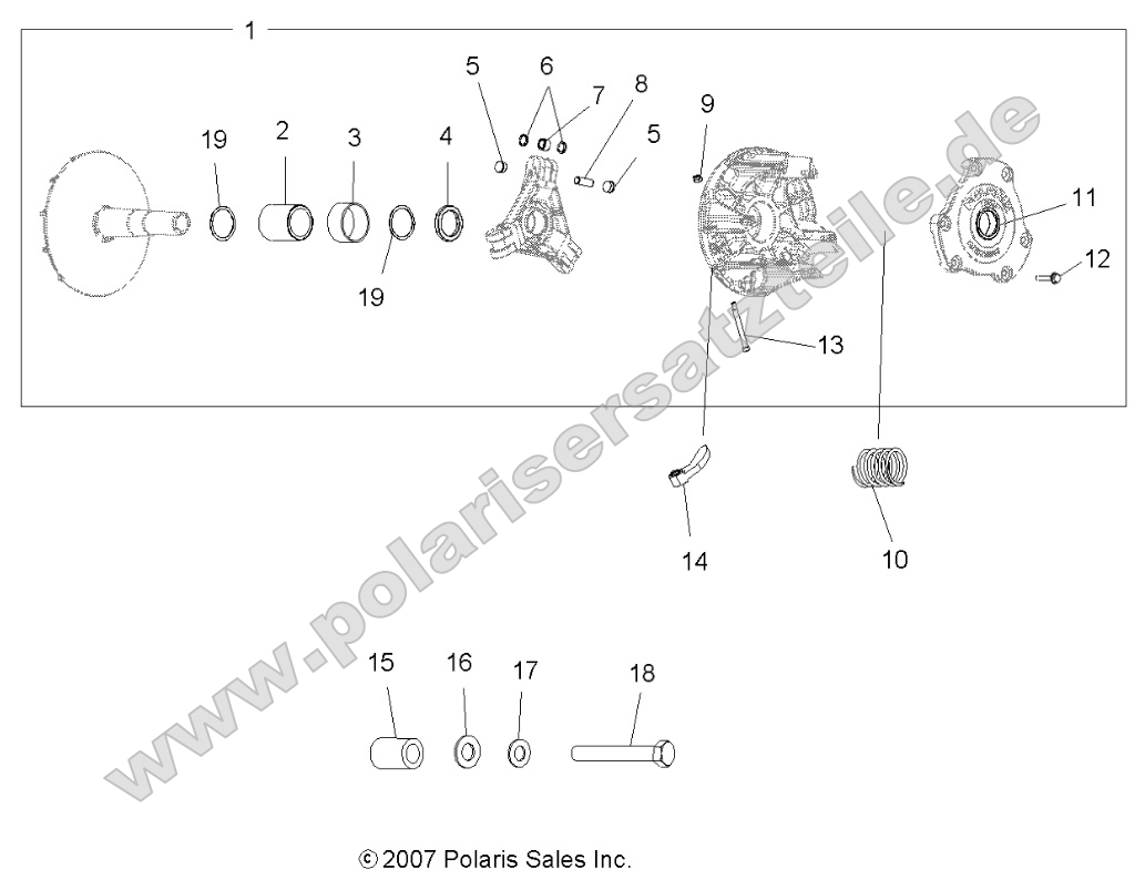 Drive Train, Primary Clutch Drive Train, Primary Clutch