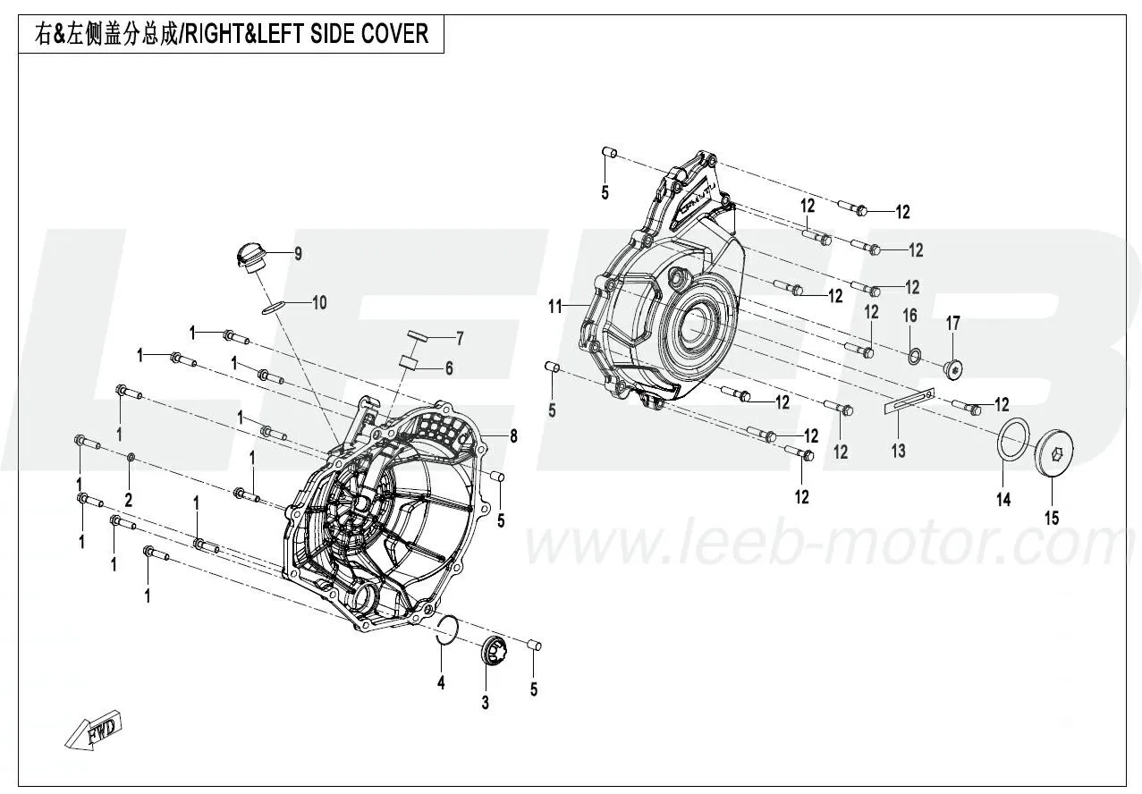 Seitendeckel links & rechts Seitendeckel links & rechts