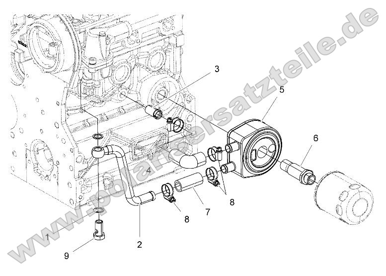 Engine, Oil Cooling System Engine, Oil Cooling System