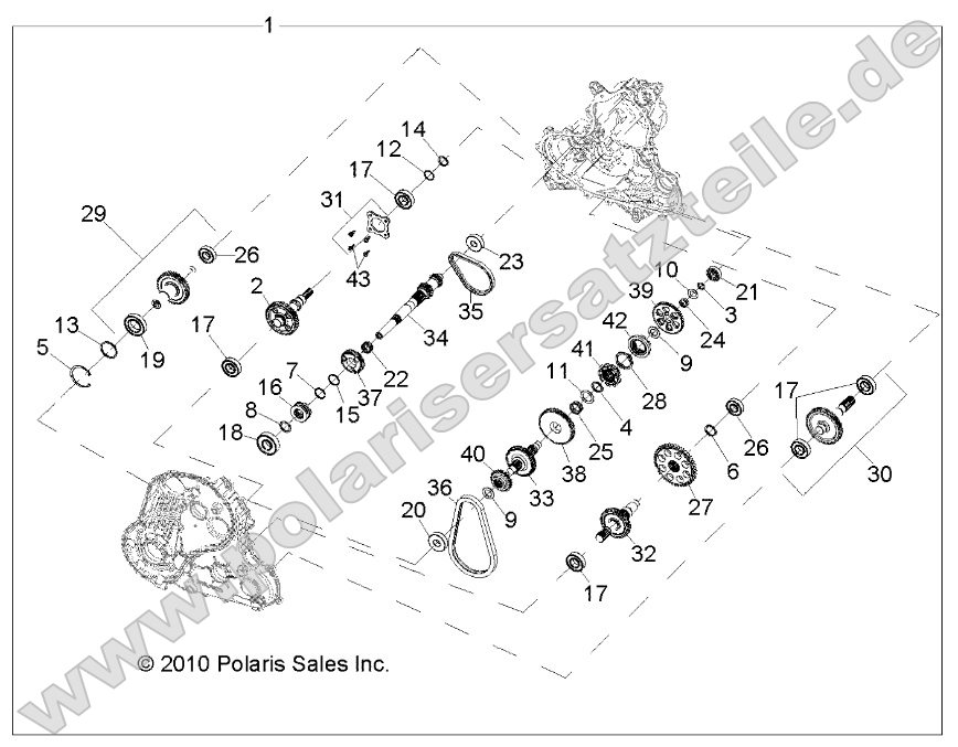 Drive Train, Main Gearcase Internals Drive Train, Main Gearcase Internals